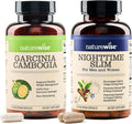 NatureWise [1] Garcinia Cambogia - 60% HCA - Vegan Non-GMO - 90 Capsules[1-3 Month Supply] + [1] NighttimeSlim- Cayenne Green Coffee Bean GABA - 60 Capsules[30-Day Supply]