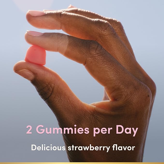 Nature's Bounty Optimal Solutions Hair Skin and Nails Pectin Gummies 2500 mcg Biotin Per Serving No Stick Gummy Vegetarian Formula Strawberry Flavor 200 Count 100 Total Servings (Pack of 3)