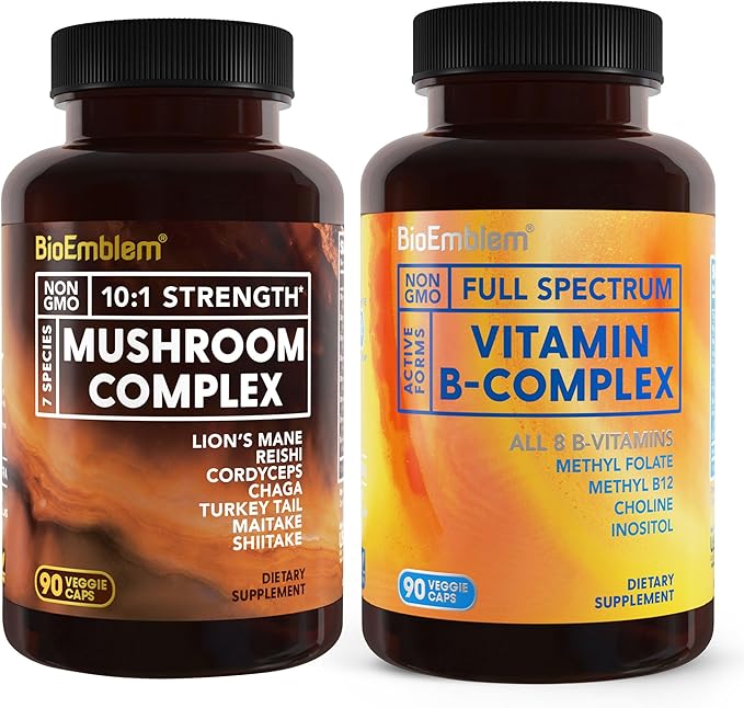 BioEmblem Vitamin B-Complex and Mushroom Complex