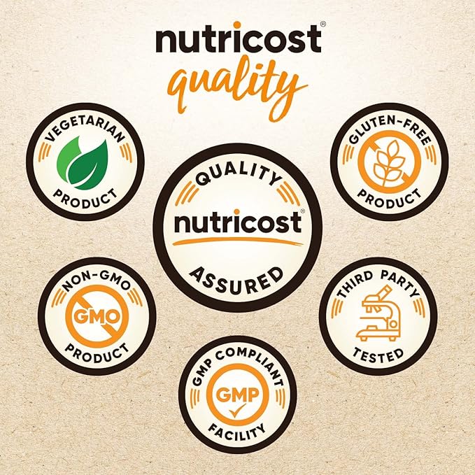 Nutricost Organic Resveratrol (600mg) 120 Capsules - USDA Organic CCOF Certified Vegan GMO-Free Gluten-Free 60 Servings