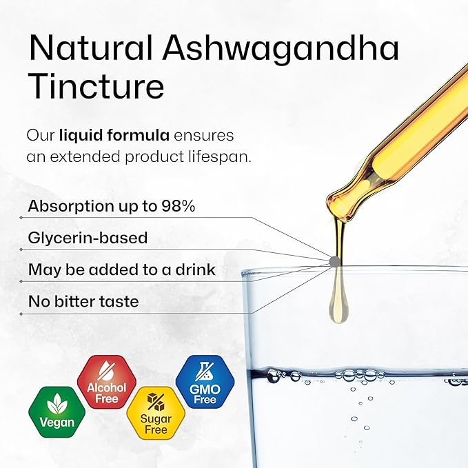 BIO KRAUTER Ashwagandha Tincture 4 Fl. Oz. &amp Ginkgo Biloba Tincture 4 Fl. Oz.