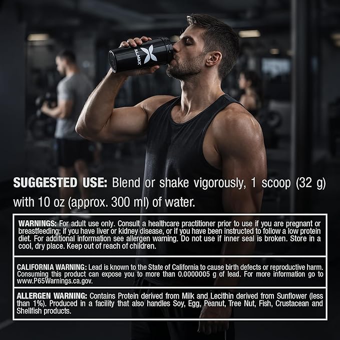 ALLMAX ISOFLEX Chiller Pure Whey Isolate Protein Powder – Gluten Free Low Lactose Sugar-Free – High-Protein Clean Keto-Friendly Workout Supplement Women and Men | Citrus Peach Sensation 2lb