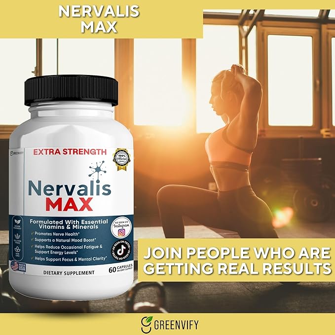 Nervalis MAX Extra Strength Nerve Health Support 60 Capsules 30-Day Supply (1)