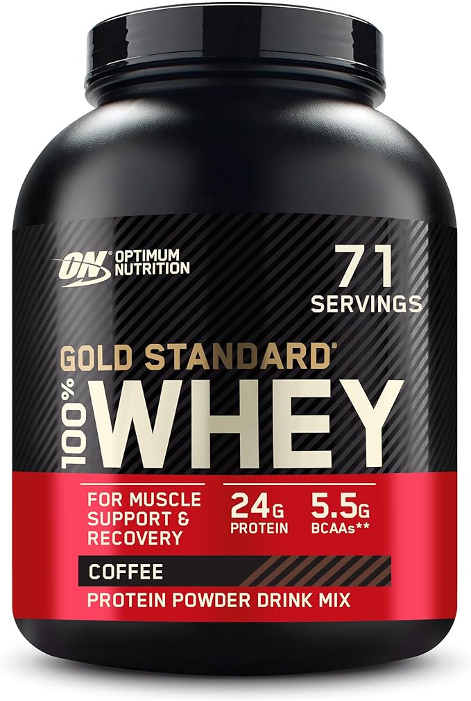Optimum Nutrition Gold Standard 100% Whey Protein Powder Coffee 5 Pound (Packaging May Vary)