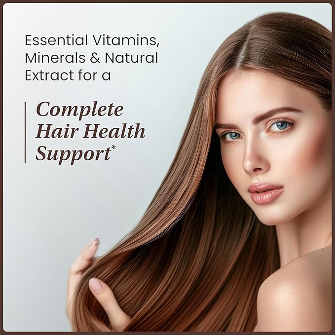 Sandhu's Biotin Collagen &amp Keratin Complex | Supports Normal Hair Growth Cycle | Vitamins for Skin &amp Nails | Hair Supplements for Women &amp Men | Made in USA | 60 Capsule Pills | with Hyalu