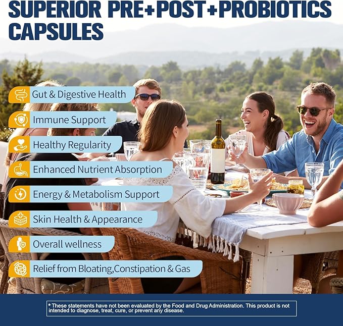 Totaria 5-in-1 Probiotic Prebiotic &amp Postbiotic for Women Men 60 Billion CFU 24 Strains w/Digestive Enzymes Prebiotic Fiber Slippery Elm Daily Complete Immune Gut Health 120 Day Supply