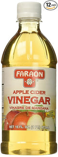 FARAON Vinegar Apple Cider 16 Ounce (Pack of 12)