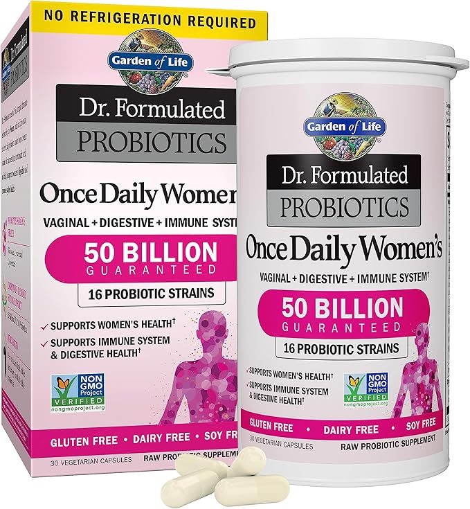 Jarrow Methyl B-12 5000mcg &amp Methyl Folate 800mcg Chewables + Garden of Life 50 Billion CFU Probiotics for Women Capsules Bundle