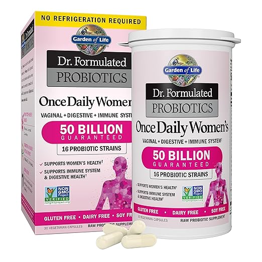 Garden of Life Multivitamin Family Formula 120 Capsules &amp Dr Formulated Probiotics for Women 30 Capsules Bundle