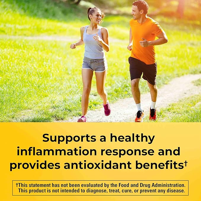 Nature Made Extra Strength Turmeric Curcumin with Black Pepper 1000mg Turmeric Extract per serving (Standardized to 95% Curcuminoids) Supports Healthy Inflammation Response 60 Vegetarian Capsules