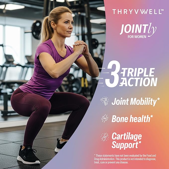 Jointly for WOMEN – All-in-one Joint Bone &amp Cartilage Supplement – Glucosamine Chondroitin MSM Turmeric Boswellia Collagen Vitamin D Calcium Hyaluronic Acid Magnesium &amp Isoflavones – 120 Capsu