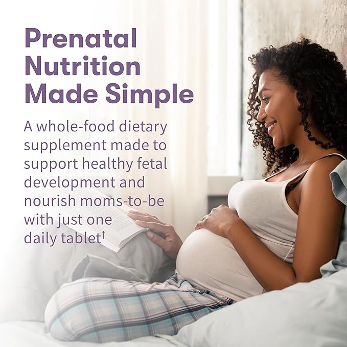Garden of Life Organics Prenatal Vitamin: Folate for Energy &amp Healthy Fetal Development Non-constipating Iron Vitamin C B6 B12 D3 – Organic Non-GMO Gluten-Free Vegan 30 Day Supply