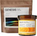 Synchro Gold Medical Grade Liposomal Turmeric Genesis Plant Based Protein Powder Bundle (Chocolate)