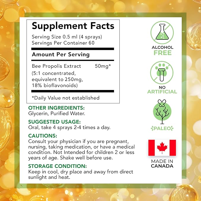 LOVITA 12-Pack Ultimate Propolis Collection - 6 Liquid Extract Drops &amp 6 Throat Sprays Comprehensive Immune Defense &amp Throat Care (12 Pc Value Pack)