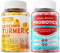 Sugar Free Turmeric Curcumin Filled Gummies +Sugar Free Probiotics Gummies