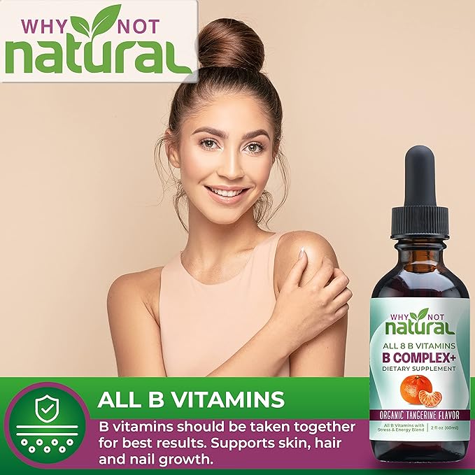 Why Not Natural Vitamin B Complex Liquid Drops and Marine Liquid Collagen for Hair Skin and Nails
