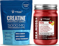 WELLNESS LABSRX Sea Moss Gel Strawberry Banana with Creatine Gummies | Bundle