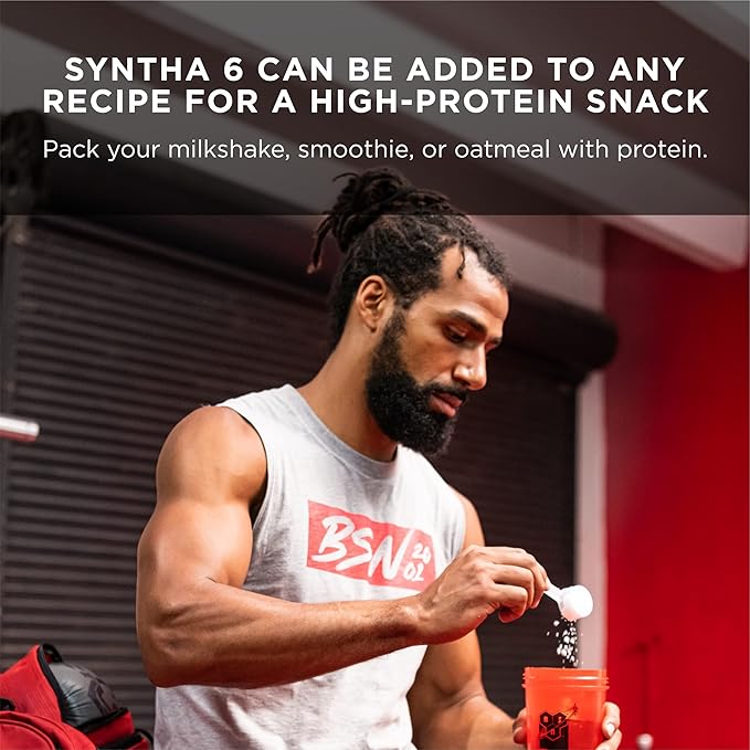 BSN SYNTHA-6 Whey Protein Powder Micellar Casein Milk Protein Isolate Chocolate Milkshake 28 Servings (Packaging May Vary)