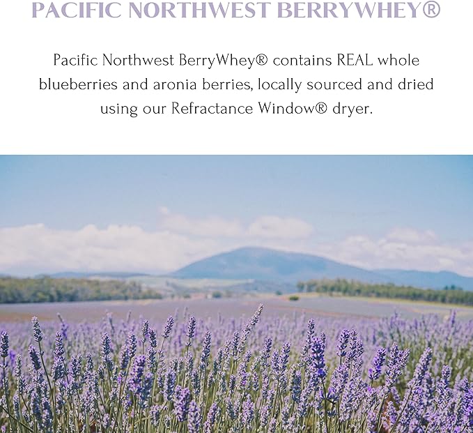 Mt. Capra Pacific Northwest BerryWhey | Non-GMO Meal Replacement Shake High in Antioxidants with Locally Grown Blueberries Aronia Berry and Goat Whey Protein | 10 Servings - 14.1 oz
