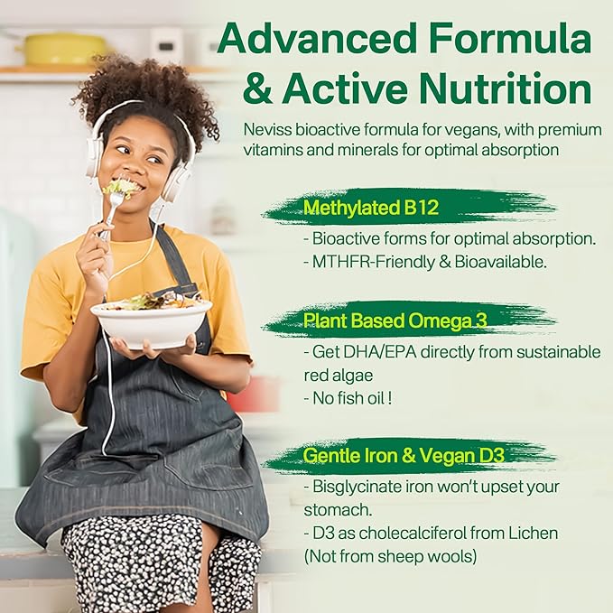 NEVISS Vegan Multivitamin Gummies with Potassium Citrate 1000mg Gummies