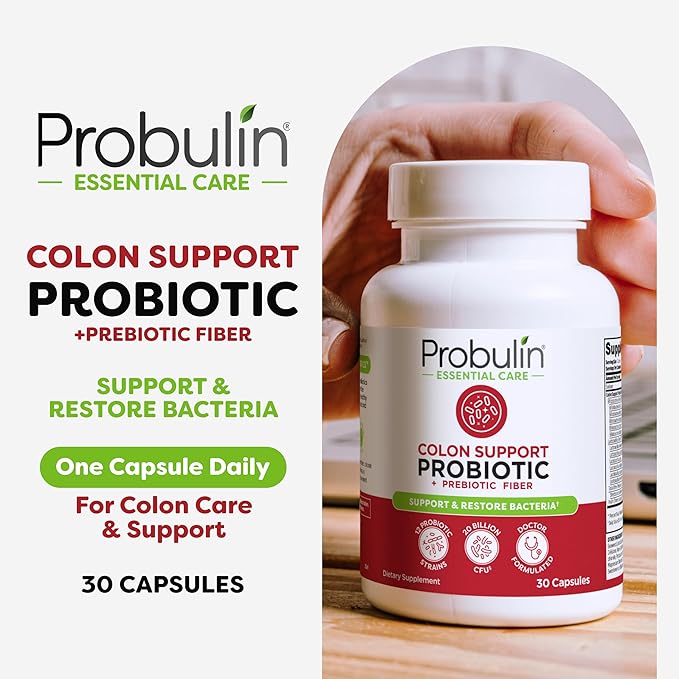 Probulin Women’s Probiotic + Colon Support Bundle – Daily Vaginal Digestive &amp Immune Health – 2-Pack 20 Billion CFU Vegan 30 Count Each