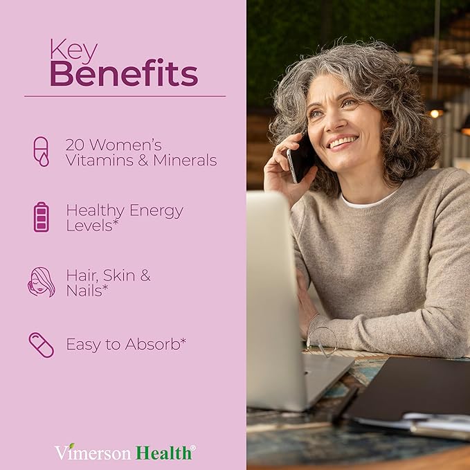 Vimerson Health Turmeric Saffron &amp Women’s Liquid Multivitamin – Mood Energy &amp Joint Wellness Bundle for Women