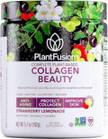 PlantFusion Vegan Collagen Beauty - Vegan Collagen Powder for Women - Hair Skin and Nails Vitamins - Gluten Free Non-GMO Non-Dairy (Strawberry Lemonade 18 Servings)