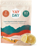 Nighttime Prebiotic Fiber Powder with Digestive Enzymes &amp Magnesium Glycinate for Sleep On-The-Go Travel 7 Pack | Gut Health Supplement for Women &amp Men - Bloating Relief Soluble and Insoluble