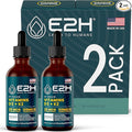 E2H EARTH TO HUMANS Vitamin D3 &amp K2 Supplement for Immune Support - Liquid Vitamin D3 5000 IU - Made in The USA | Non-GMO Vegan - (2 Bottles)