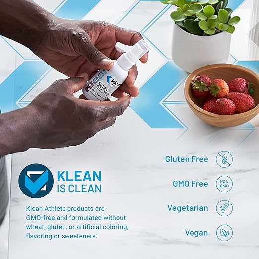 Klean Athlete Klean Melatonin | Sleep Supplement to Support Healthy Sleep-Wake Cycles and Exercise Recovery | 1.7 Ounces Liquid Spray | Raspberry Lemonade Flavor