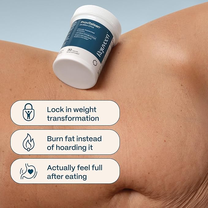 Provitalean Metabolism Fuel for Women | Mute Cravings for Belly Fat &amp Resistant Waistlines | B420 Probiotic Morosil Chromium | Vegetarian Stimulant-Free Gluten-Free | 30 Ct