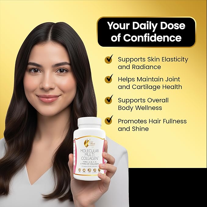 Cocó March N.M.D. Molecular Multi-Collagen - Types I II III V &amp X – Hair Skin Nails &amp Joint Support for Women &amp Men – Low Molecular Weight Collagen Gluten Free Dairy Free Soy Free