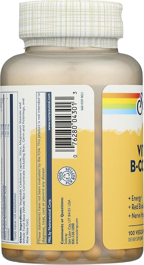 Solaray - B-Complex 100 mg 100 capsules