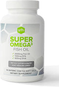 SFH Super Omega 3 Fish Oil Capsules Highly Concentrated 2000mg Omega 3 | Sustainably Sourced Alaskan Pollock Fish Oil for Heart Joint Brain Health (Capsule 90ct)