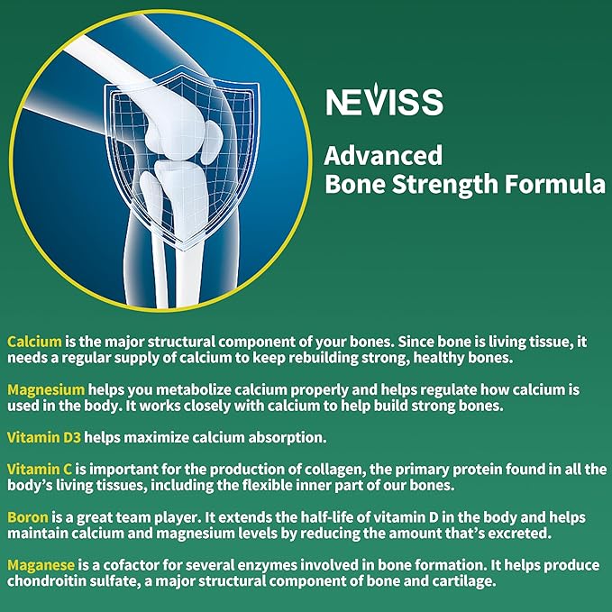 NEVISS D3 5000IU K2 Gummies + Marine Algae Calcium Gummies Bundle