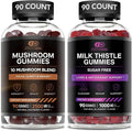 EFFECTIVE NUTRA Mushroom Gummies &amp Milk Thistle Gummies