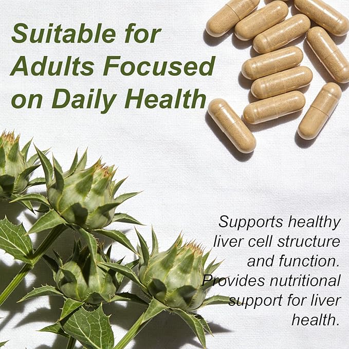 Liver Health Supplement 20-in-1 Advanced Detox Formula containing standardized Milk Thistle Dandelion Root N-acetylcysteine | Supports Natural detoxification and Health Functions 60 Capsules (1)