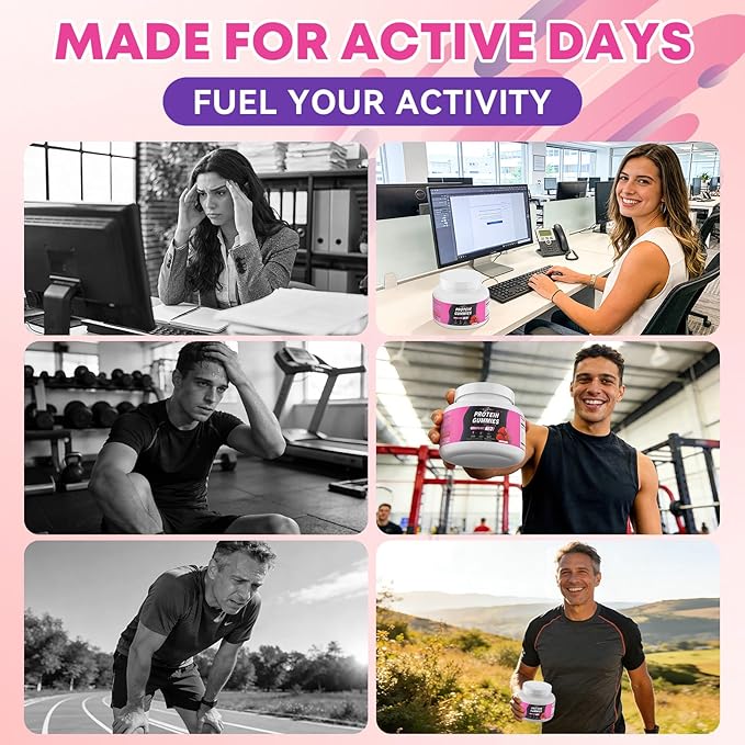 Whey Protein Gummies for Adults：12g Whey Protein Isolate Convenient Protein Supplement for Active Lifestyle Immune Support &amp Daily Energy Booster - Gluten-Free Non-GMOs (120 Gummies)