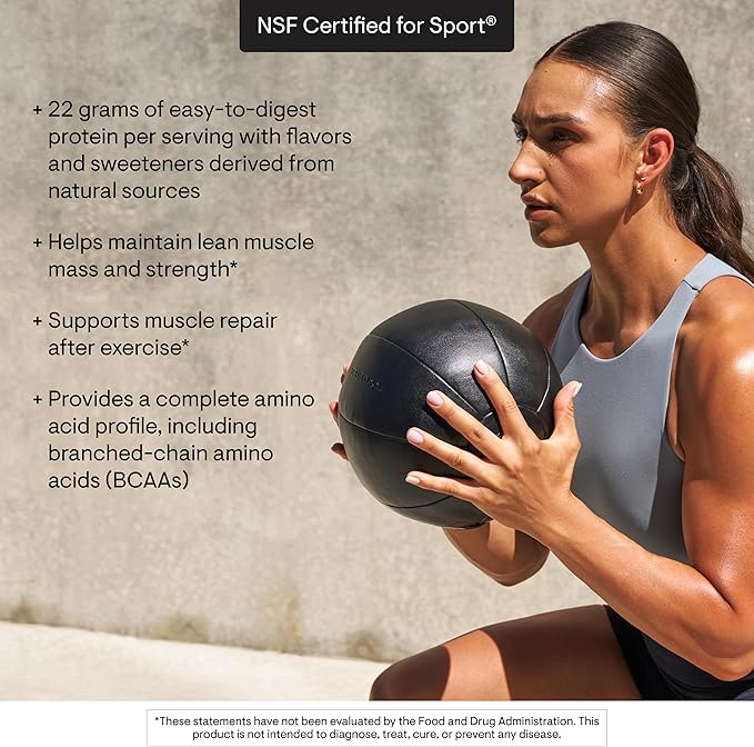 THORNE - Plant Protein - 22 Grams of Vegan Protein Powder - Pea Rice &amp Chia Seed Protein with Complete Amino Acid Profile - NSF Certified for Sport - Vanilla - Gluten-Free - About 20 Servings
