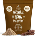 Ancestral Supplements Grass Fed Protein Powder Mocha Coffee Bone Broth Protein + Beef Organs + Organic Mushrooms w/ 160mg Naturally Occurring Caffeine 20g Protein Gut Health Support 30 Servings