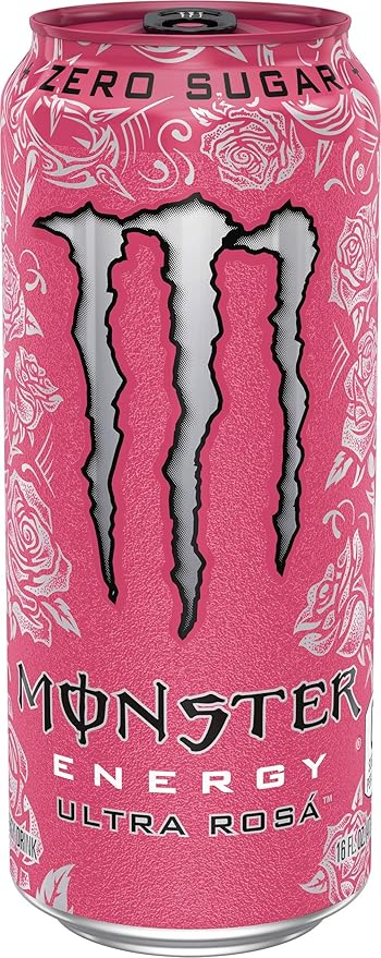 Monster Energy Ultra Rosa Sugar Free Energy Drink 16 Ounce | Pack of 24