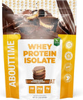 About Time Whey Protein Isolate Powder 24g Chocolate Peanut Butter Natural Ingredients Non-GMO Gluten-Free Lactose-Free Zero Sugar Low Carb 32 Servings