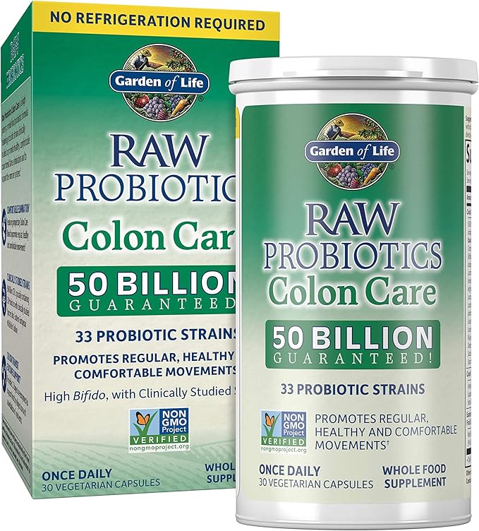 Garden of Life Dr. Formulated Probiotics Platinum Series 200 Billion CFU &amp RAW Probiotics Colon Care 50 Billion CFU