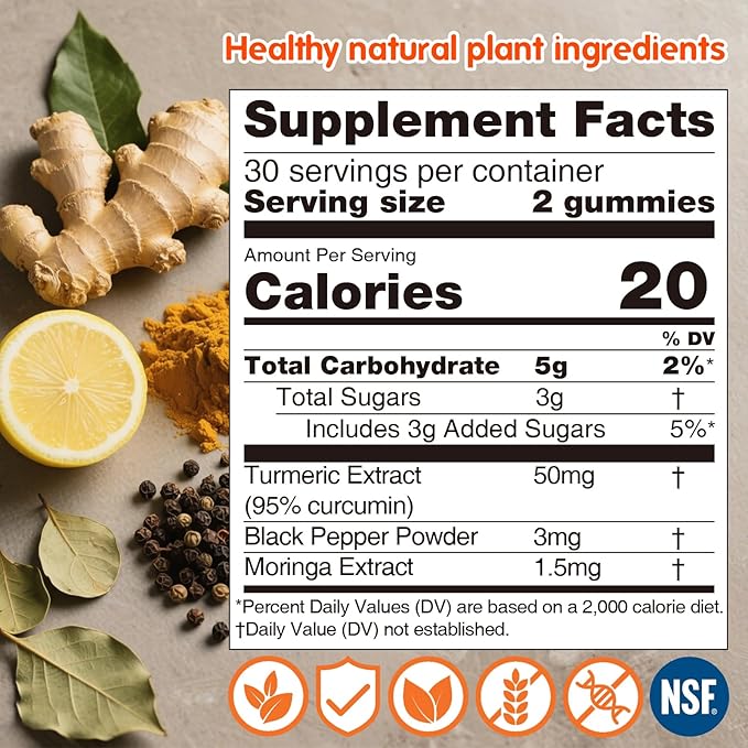 Sugar Free Collagen Gummies with Free Turmeric Gummies