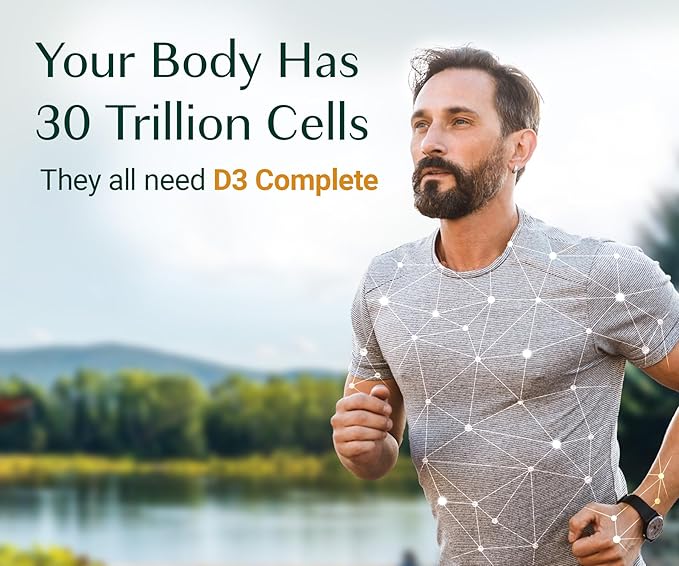 ALGAECAL 4-in-1 Vitamin D3 K2 Complete - ADK Vitamin Supplement Enhanced Immune Support &amp Bone Health with D3 K2 A &amp E - Whole Body Wellness &amp Bone Strength 60 Easy-Swallow Softgels M