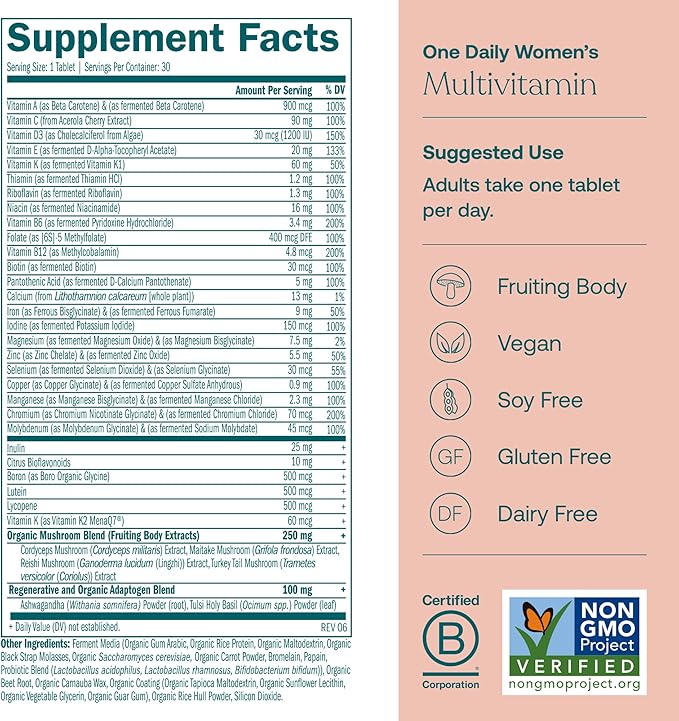True Grace One Daily Men’s Multivitamin (30 Vegan Tablets) + One Daily Women’s Multivitamin (30 Vegan Tablets) - Non-GMO &amp Gluten Free - 30-Day Supply of Each