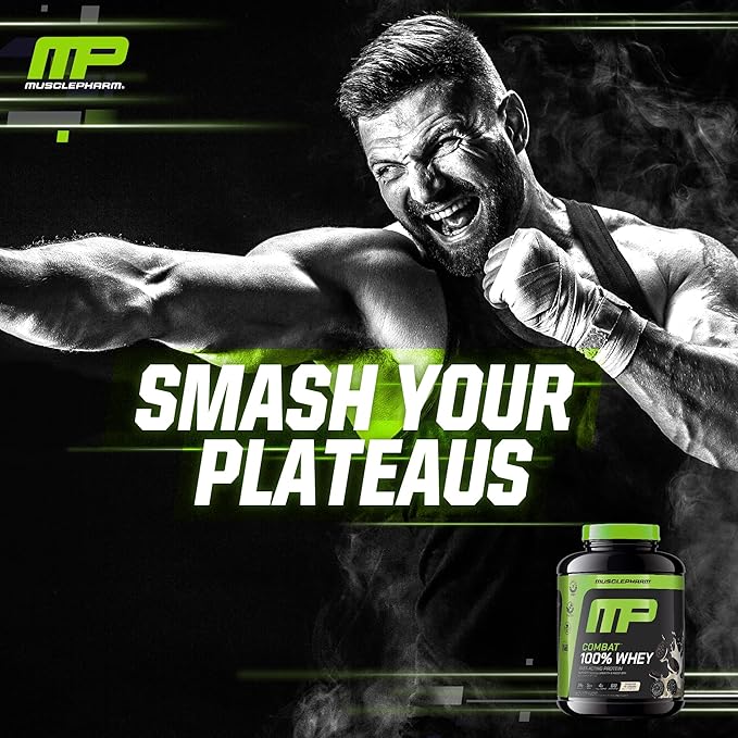 MusclePharm Combat 100% Whey Protein Powder Cookies ‘N’ Cream Flavor Fast Recovery &amp Muscle Gain with Whey Protein Isolate High Protein Powder for Women &amp Men Gluten Free 5 lb 69 Serving