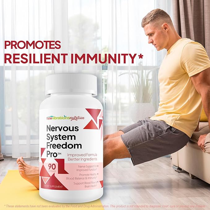Nervous System Freedom Pro - Improved Formula - Our Best Vitamin B12 For Nerve Health - B Complex Vitamins Nerve Supplement - Vitamin E Nerves - Vitamin D Megafood For Nerve Repair Supplement