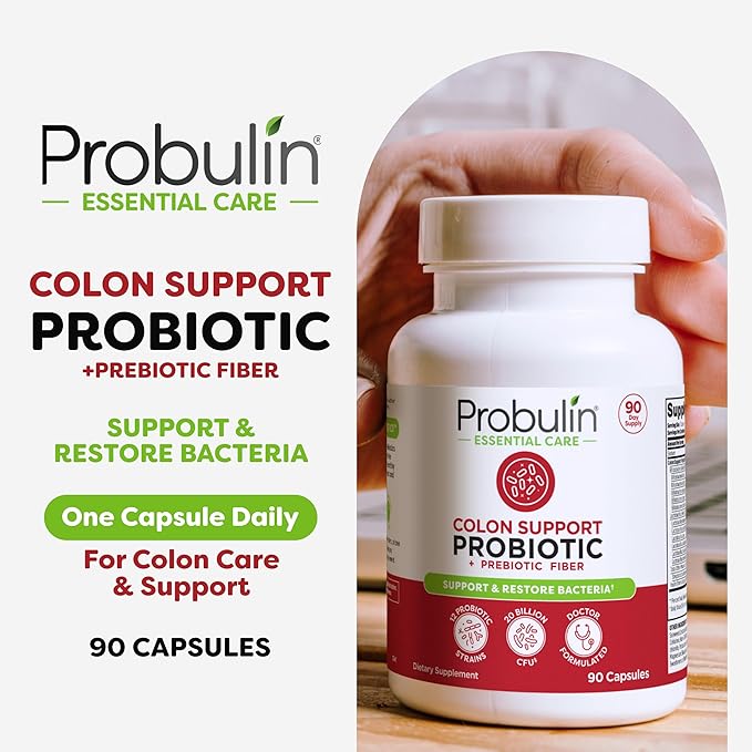 Probulin Women’s Probiotic + Colon Support Bundle – 90 Count Each – Daily Vaginal Digestive &amp Immune Health – 20 Billion CFU Vegan 2-Pack