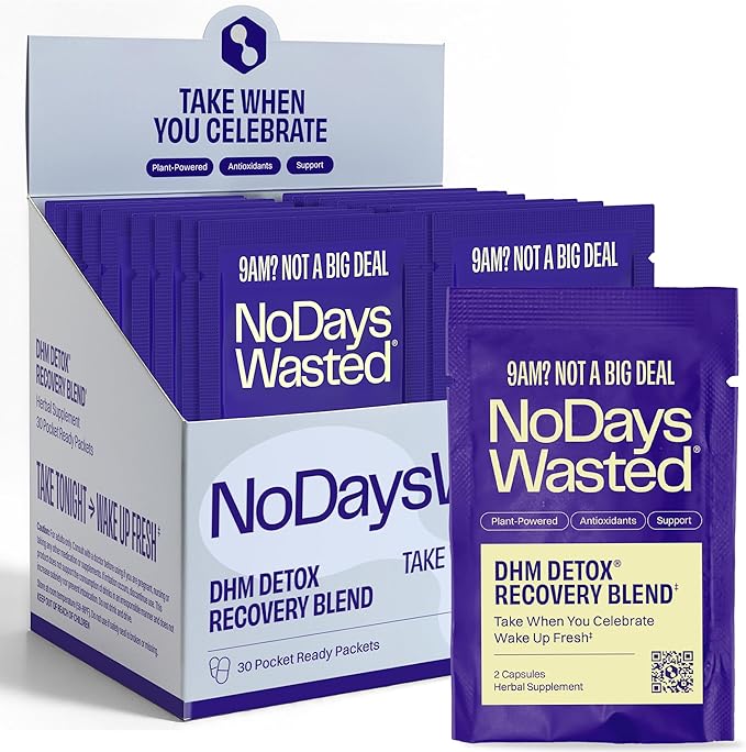 DHM Detox No Days Wasted 30 Servings - Take During Evening for Better Next Day and Recovery